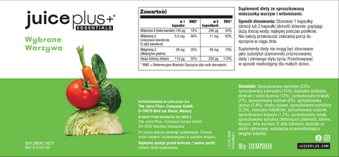 Kapsułki z mieszanką owoców i warzyw (Healthy Starts 13+)